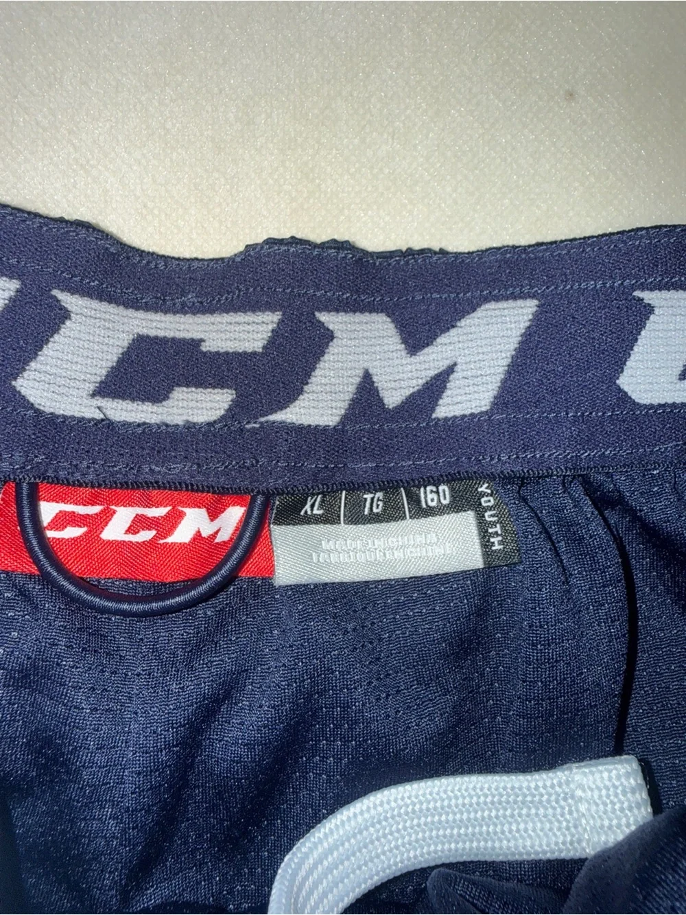 CCM Navy Athletic Joggers for Kids